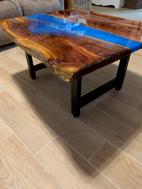 Live Edge Red Cedar Blue River Coffee Table