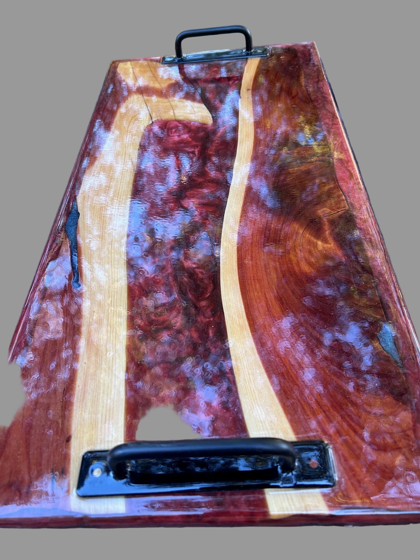 Lava River Epoxy Coated Charcuterie Board