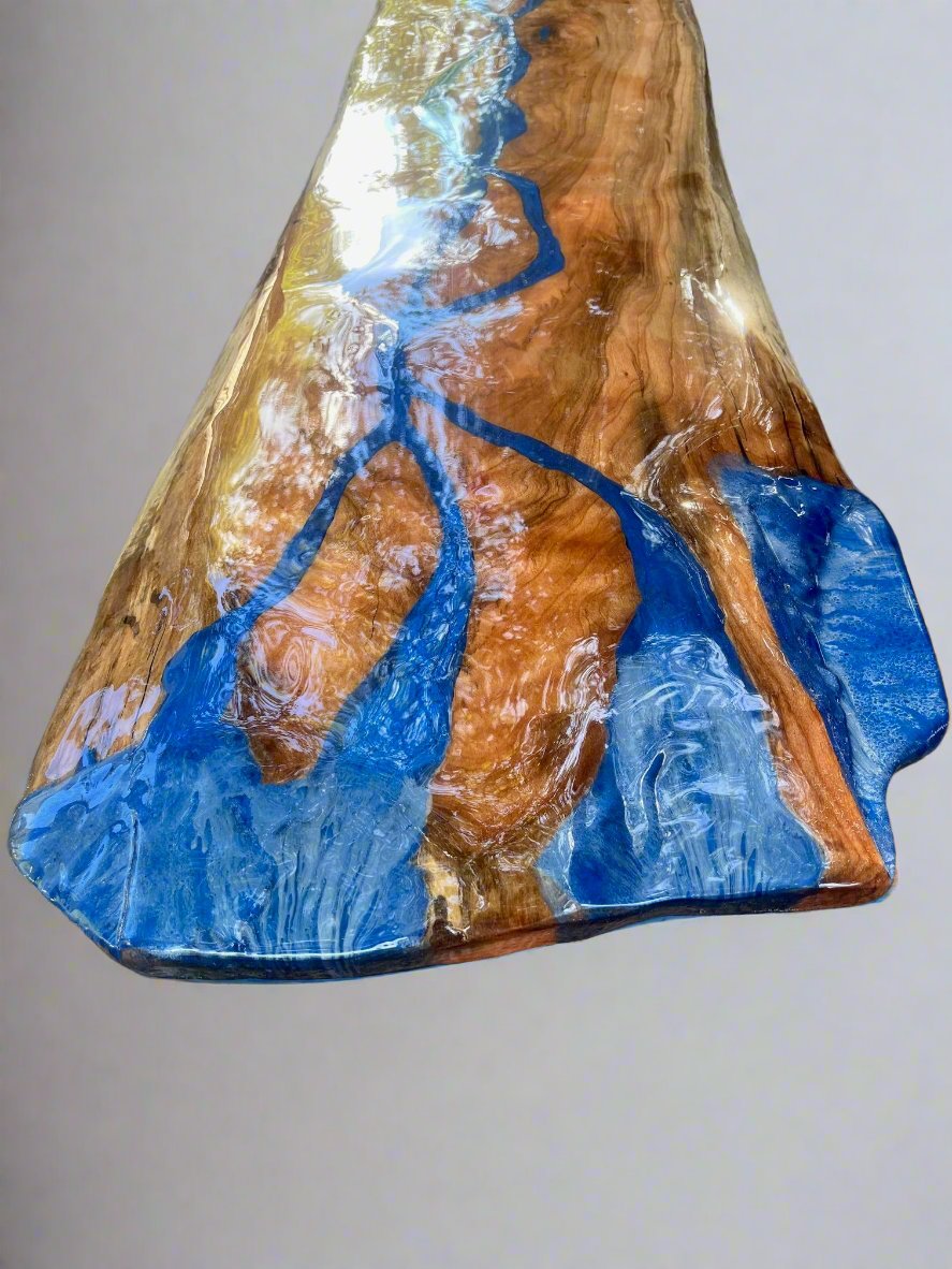 Blue River Waterfall Hall Table
