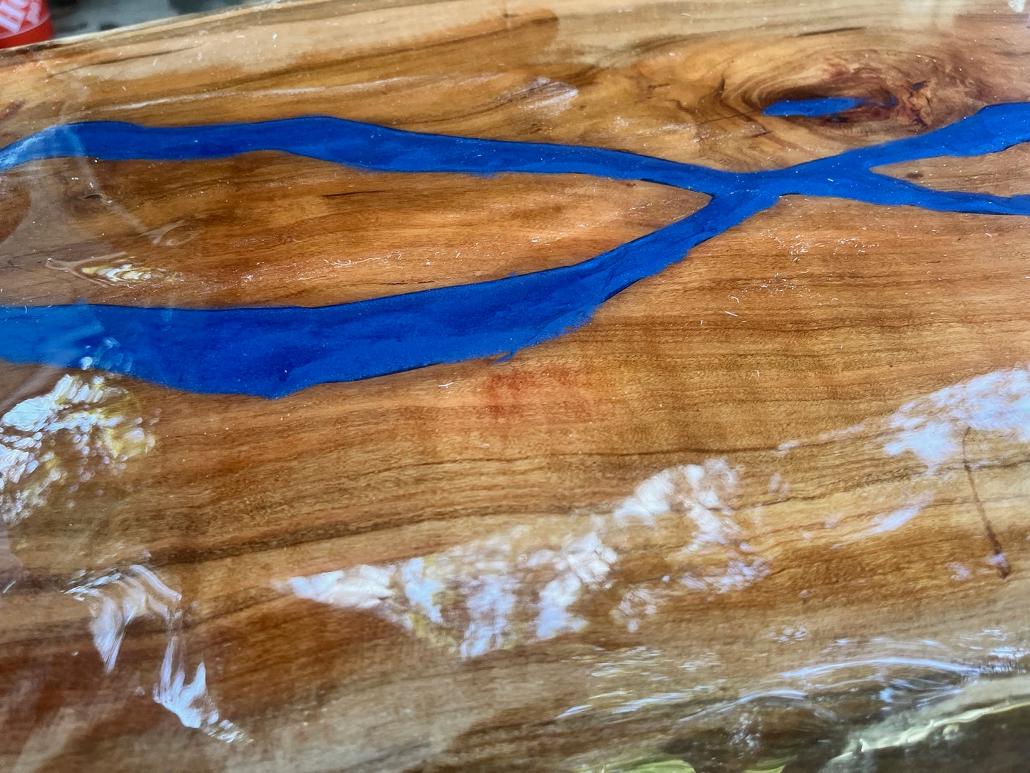 Blue River Waterfall Hall Table