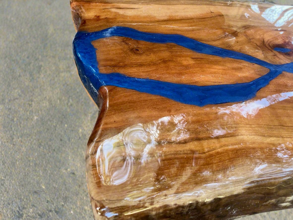 Blue River Waterfall Hall Table