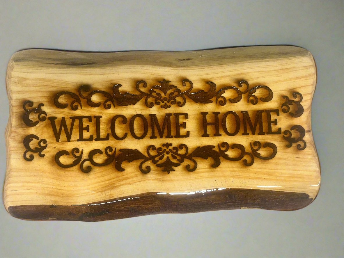 Fancy Welcome Home Plaque