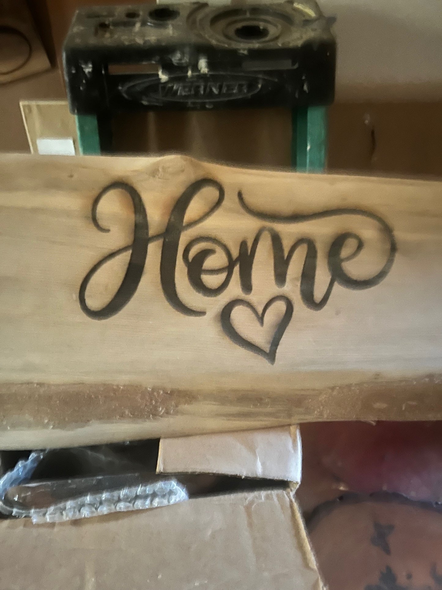 Live Edge Wood Home Rustic Wall Hangining with Eagle Flags