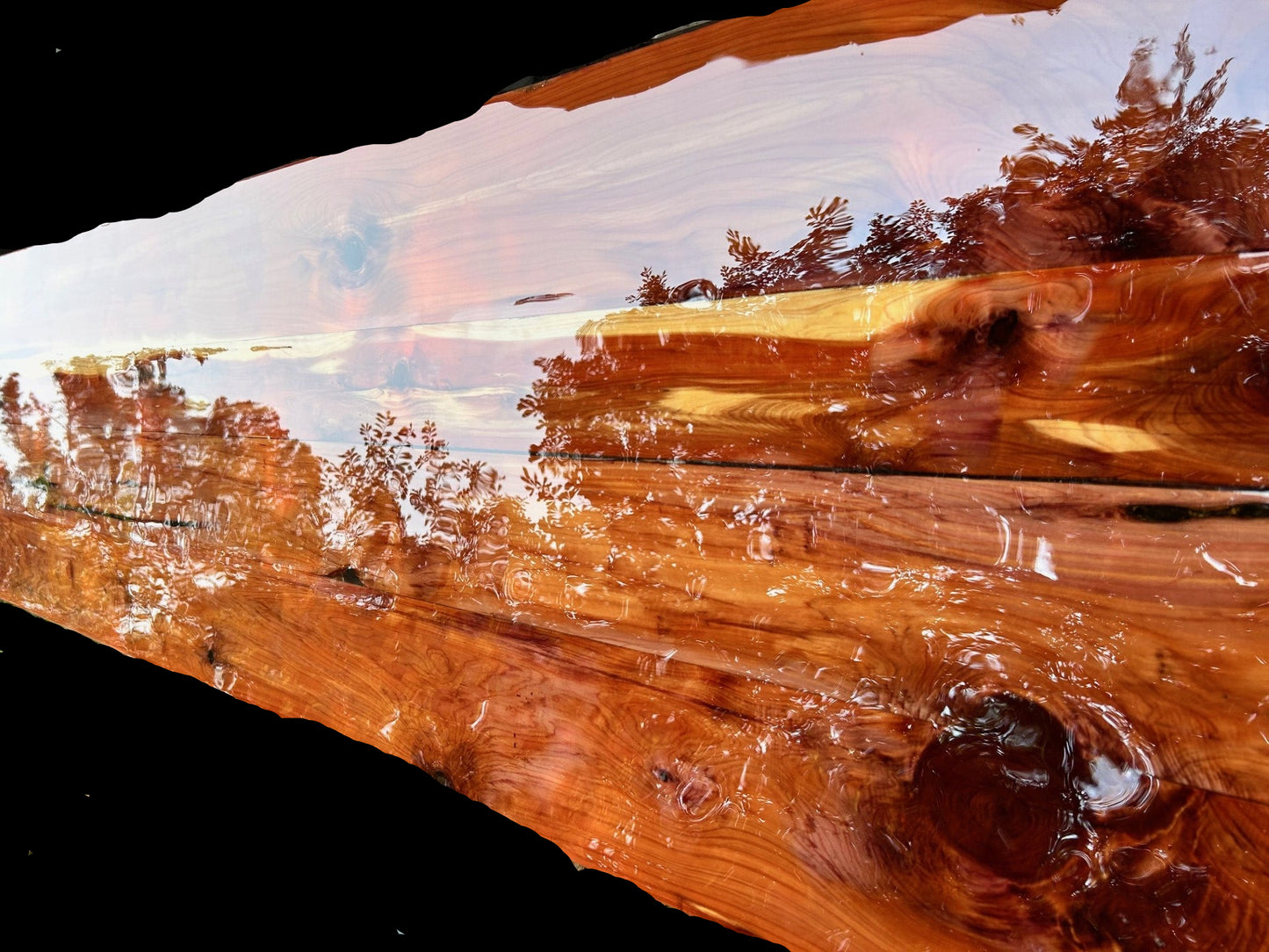 Red Cedar Epoxy Kitchen Counter