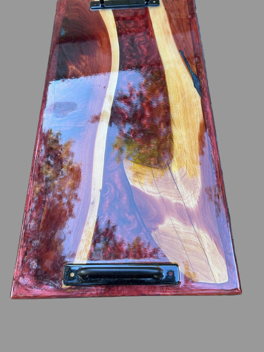Lava River Epoxy Coated Charcuterie Board